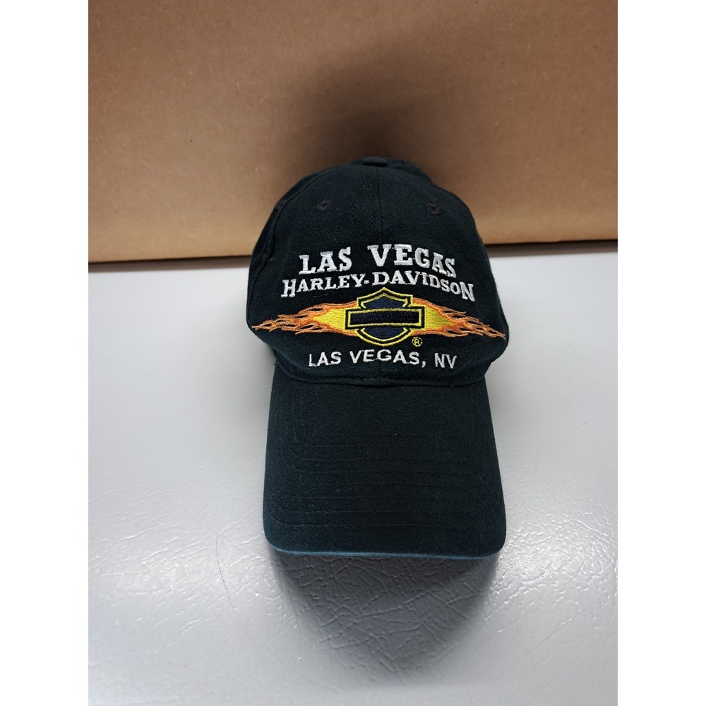 Harley Davidson Black Hat Cap Strapback Legacy HD Las Vegas Nevada
